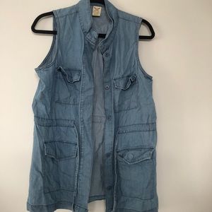 Blue jean vest